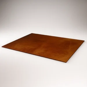 Chapa corten de acero resistente a la corrosión atmosférica para uso estructural y decorativo.