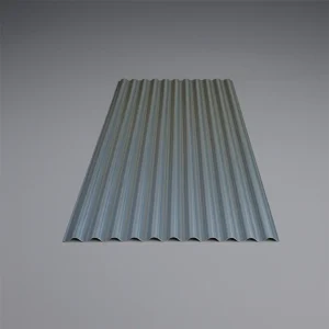 Chapa ondulada de acero galvanizado utilizada en cubiertas y cerramientos metálicos.