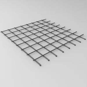 Paño de malla electrosoldada de acero galvanizado para refuerzo de hormigón.